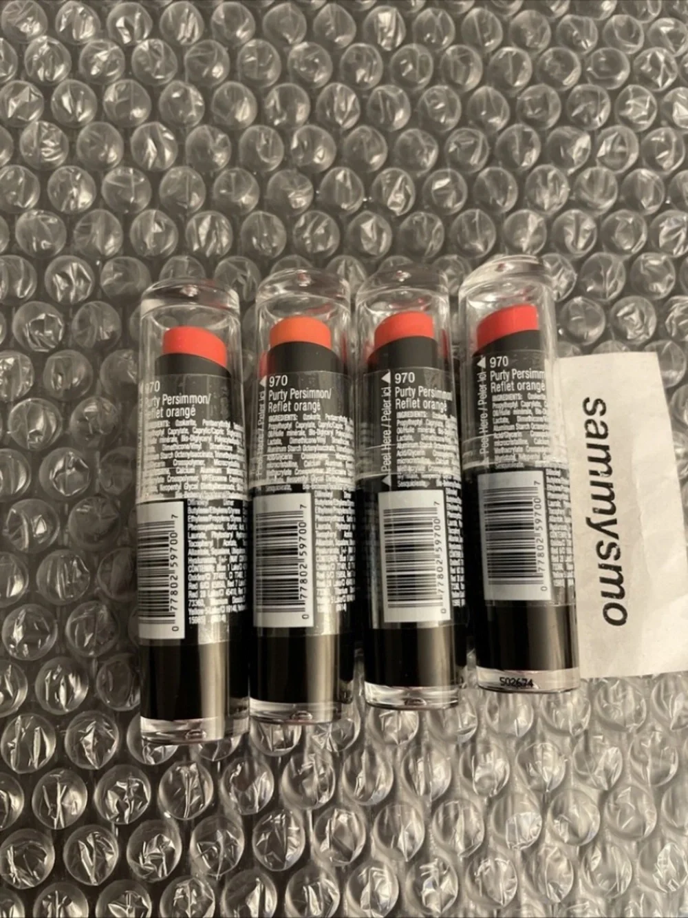 Wet N Wild Lip Color Lipstick 970 Purty Persimmon x4